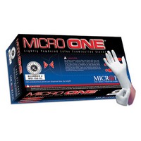 Microflex Medical Corporation MO150-XS Microflex X-Small White 9.4\" Micro One 5 1/2 mil Premium quality natural rubber Latex Amb